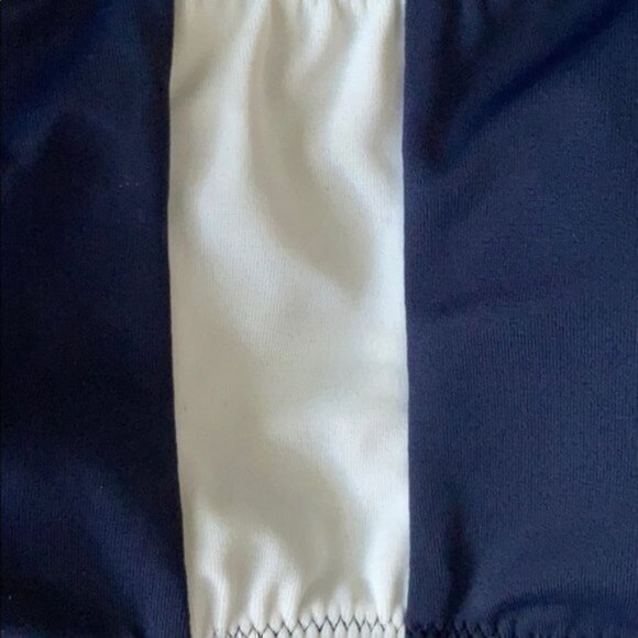 Lively Swim Top Navy Blue White Stripe M - Picture 7 of 7